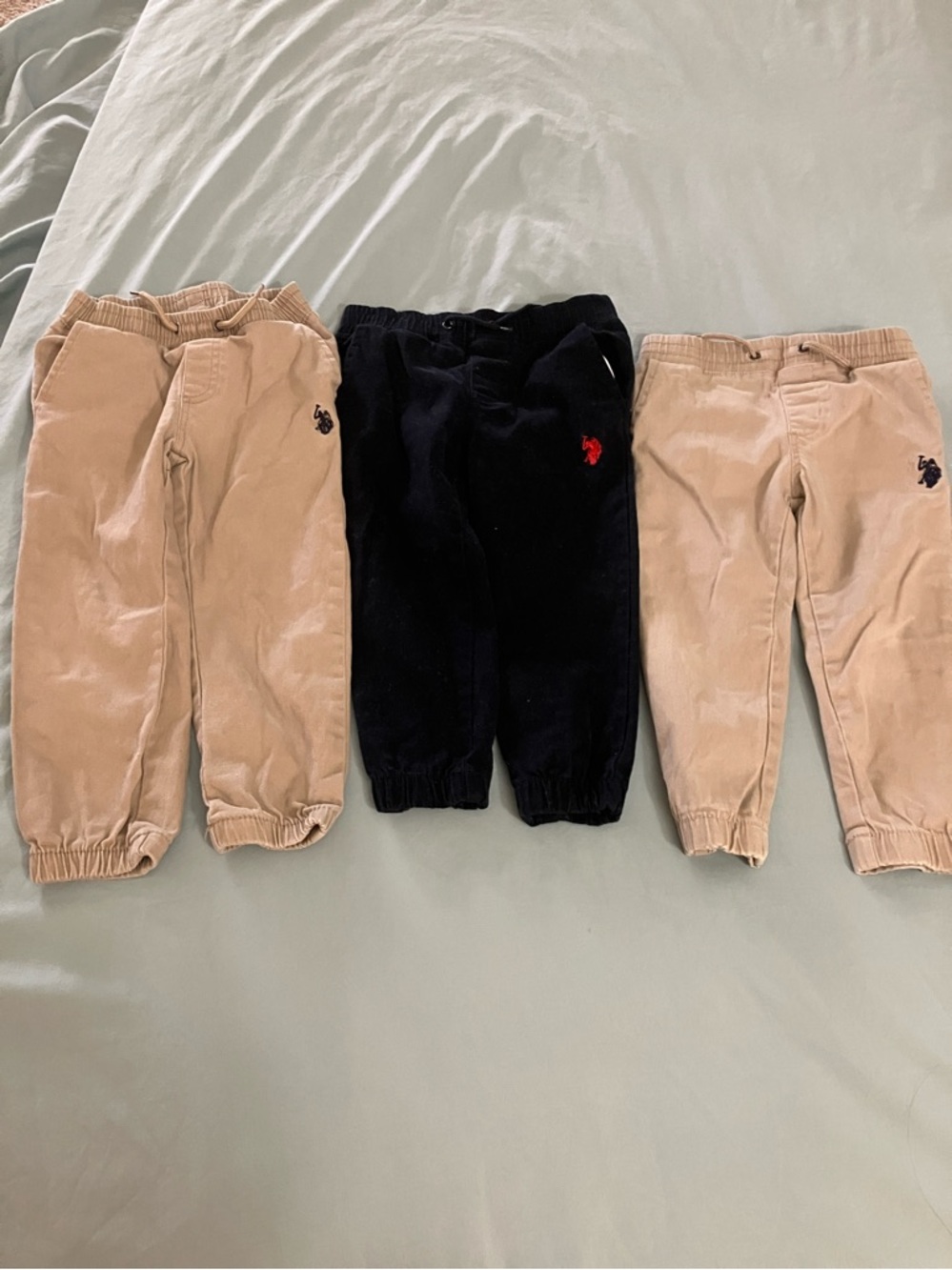 Lot of 3 pcs Ralph Lauren Kids Corduroy Jogger Trio - Beige & Navy